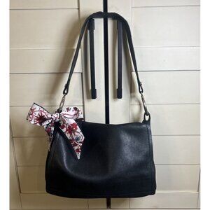 Andrea Mabiani Italy Hand Bag Purse Women's Medium Black Leather Shoulder Bag